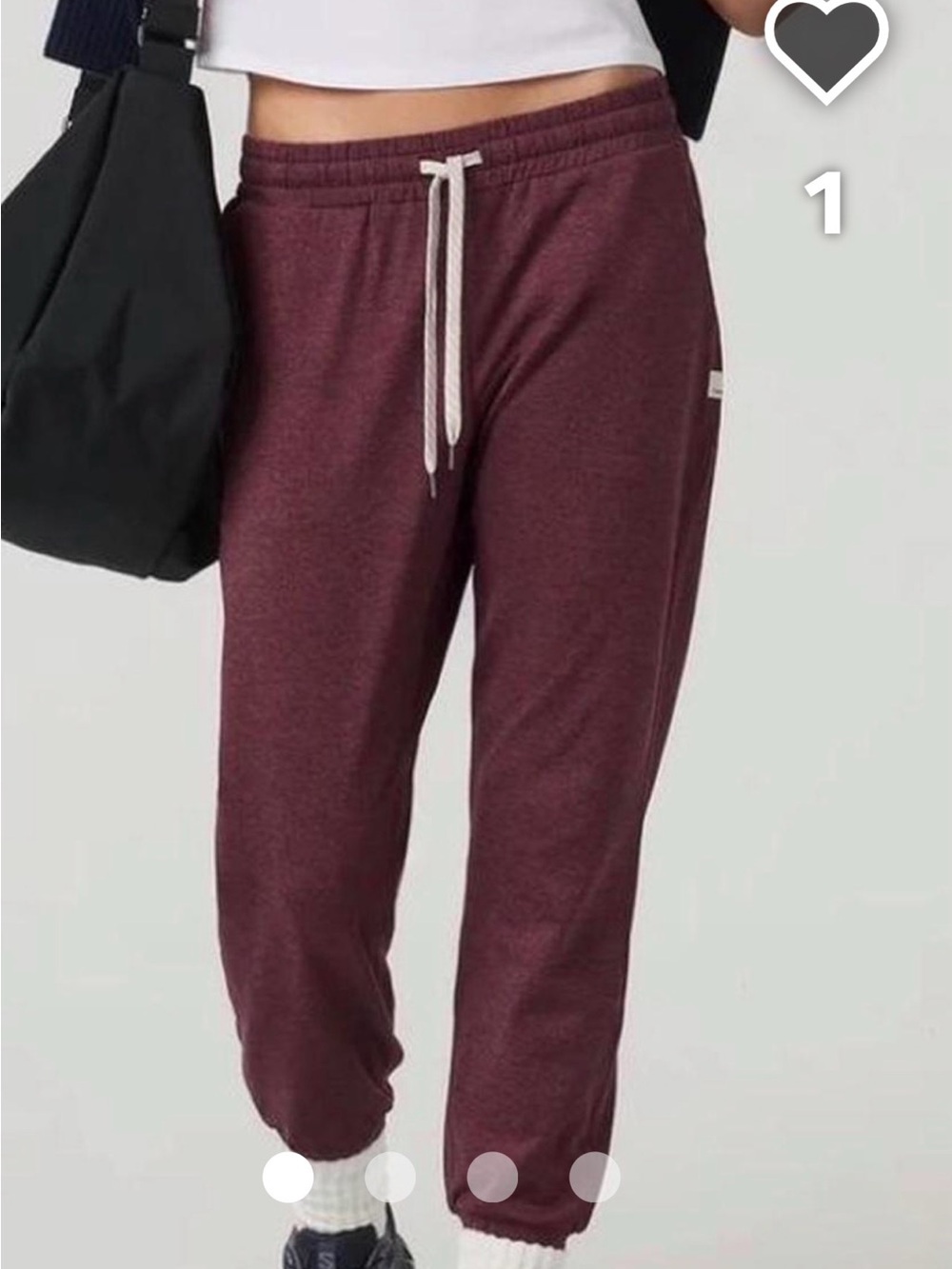Vuori NWOT Performance Jogger Pants in Maroon/Burgundy Heather, size XXL